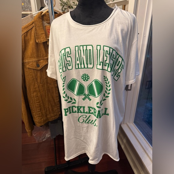 Show Me Your MuMu Pickleball Club Top White and Green - Picture 5 of 11